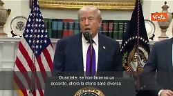 Trump: "Dobbiamo raggiungere accordo con Iran o per loro la situazione sar&agrave; traumatica"