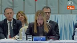Meloni: "Con il Piano Mattei progetti concreti, un patto tra nazioni libere"