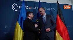 Bilaterale tra il Presidente dell'Ucraina Zelensky e il cancelliere tedesco Merz a Monaco