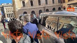 Il Ministro Tajani arriva alla Camera per l'informativa sul Board of Peace