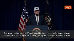 Trump: "Il regime di Teheran non potr&agrave; mai avere un'arma nucleare"