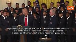 Trump riceve Messi alla Casa Bianca: "Ho visto giocare Pel&egrave;, ma forse tu sei meglio"