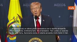 Trump: Stiamo facendo bene, distrutte 42 navi della Marina iraniana in 3 giorni