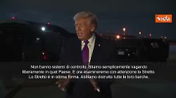 Trump: Iran sull'orlo della sconfitta, sono al capolinea