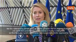 Kallas: Nello stretto di Hormuz pensare ad una iniziativa Onu come fatto nel Mar Nero sul grano