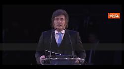 Milei all'Economic Forum a Madrid: I valori giudaico-cristiani sono il fondamento dell'Occidente