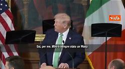 Trump: Non sapevo che lo speaker Usa Johnson avesse radici italiane, cos&igrave; la sua immagine cambia