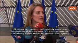 Consiglio Ue, Metsola: Primo punto all'ordine del giorno &egrave; la competitivit&agrave; europea