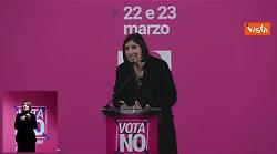 Referendum Giustizia, Schlein: "Non migliora il sistema, ma indebolisce l'indipendenza dei giudici"