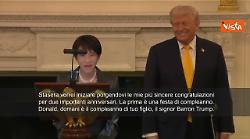 La premier giapponese Takaichi fa gli auguri a Barron, il figlio di Trump, per il suo compleanno