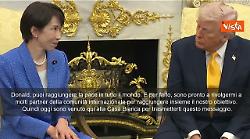 La premier giapponese Takaichi a Trump: Solo tu Donald puoi portare la pace nel mondo