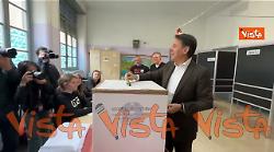 Conte vota al Referendum per la Giustizia a Roma