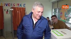 Il Ministro Tajani vota per il referendum sulla giustizia a Fiuggi