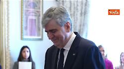 Il nuovo ministro del turismo Gianmarco Mazzi presta giuramento al Quirinale