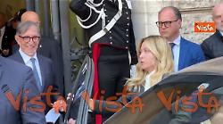 Meloni entra in Senato per informativa in Aula