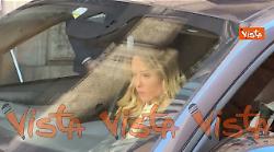 Meloni esce dal Senato dopo informativa su azione del Governo