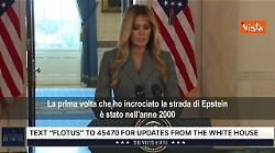 Melania Trump: Non sono una vittima di Epstein e lui non mi ha presentato a Donald Trump