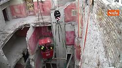 Sopralluogo alla Torre dei Conti a Roma, stabilizzata dopo il crollo dello scorso Novembre