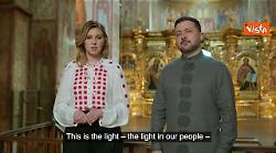 Gli auguri di Zelensky e della moglie Olena agli ucraini per la Pasqua ortodossa