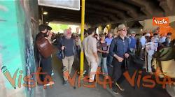 'Io obietto la guerra', lo striscione di Emergency alla manifestazione del 25 aprile a Roma