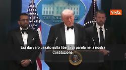 Trump dopo l'attentato: Il sospettato &egrave; stato catturato, &egrave; una persona malata