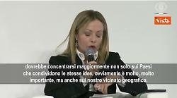 Meloni: Europa deve passare dalla capacit&agrave; di reagire alle crisi a quella di prevenirle