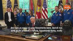 Trump: Per essere astronauti bisogna essere intelligenti ed energici, quindi non avrei problemi