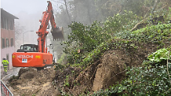 Frana in viale San Giuseppe, partiti i lavori per la rimozione: le tempistiche