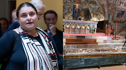 Ostensione di San Francesco, la mamma di San Carlo Acutis prega sulle spoglie mortali: "Una grande emozione"