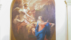 Foligno, L&rsquo;Annunciazione del Gandolfi torna a splendere nella chiesa del Santissimo Salvatore