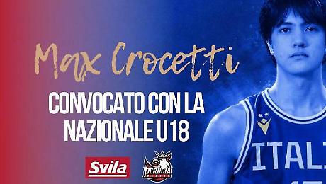Basket, il talento Max Crocetti, classe 2008 entra nel giro dell&rsquo;Italia Under 18
