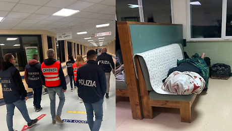 Bivacchi abusivi all'ospedale di Perugia: 15 ordini di allontanamento e una denuncia