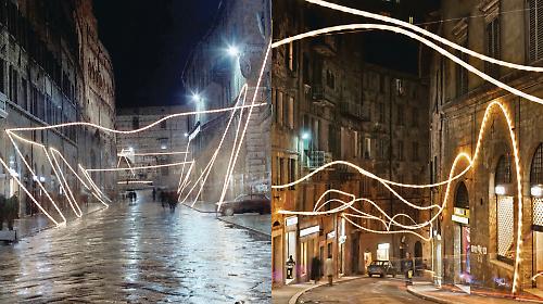 Quando le luminarie di Natale accendono il dibattito. La storia del Serpentone che avvolse Perugia nel 1971