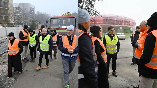Riaperto Viale San Sisto. Il sopralluogo della sindaca Ferdinandi al cantiere del Metrobus: il punto sui lavori