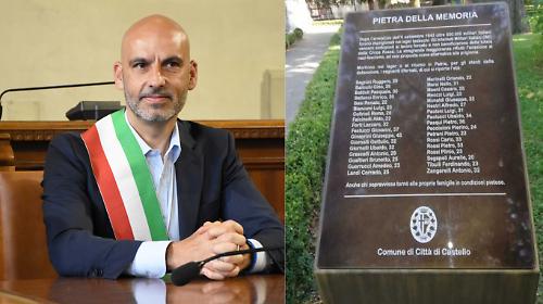 Oltraggio alla targa della Resistenza ai giardini del Cassero: scritte ingiuriose sui nomi dei martiri