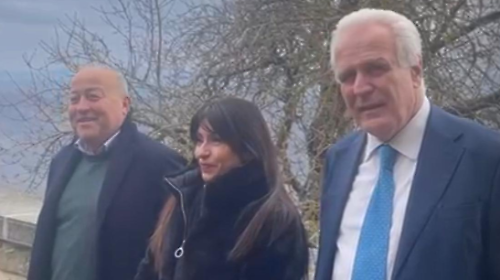 Proietti e Giani a Monte Santa Maria Tiberina per il vertice Umbria-Toscana: firmato il patto su sanit&agrave;, infrastrutture e ambiente