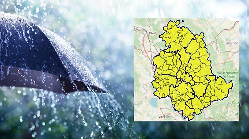 Allerta meteo gialla in Umbria: previsti temporali sparsi in tutta la regione. Annullata anche la luminaria di San Costanzo