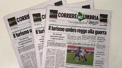 Da domani una "prima pagina" a ogni territorio