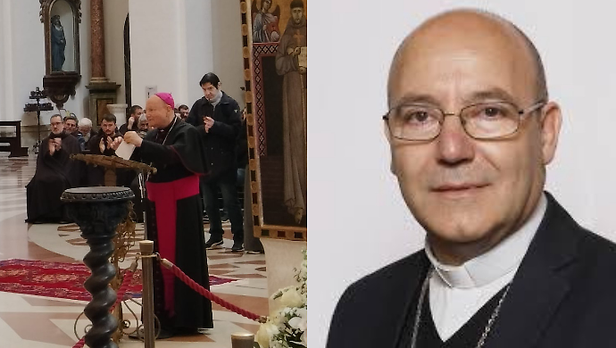 Monsignor Felice Accrocca nominato vescovo di Assisi: l'annuncio del vescovo uscente Domenico Sorrentino.&nbsp;VIDEO