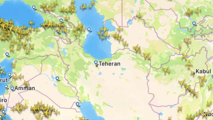 Aerei carichi di passeggeri in fuga dai cieli del Medio Oriente