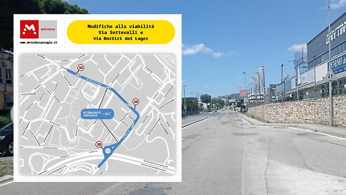 Metrobus, lavori su Strozzacapponi, Martiri dei Lager e via Penna: come cambia la viabilit&agrave;