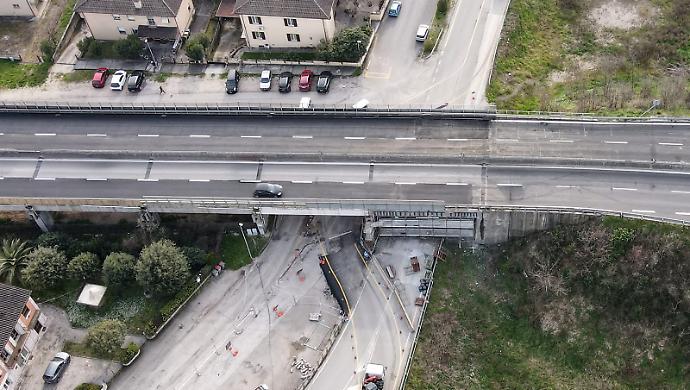 Ss75 Centrale Umbra, si torna a viaggiare sulle due corsie all'altezza del viadotto Spello