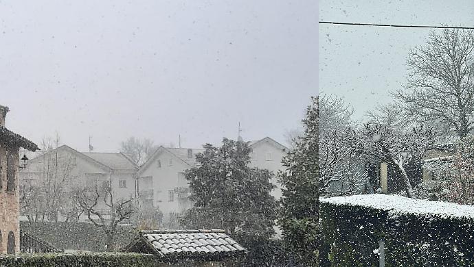 In Umbria resiste l'inverno, la neve imbianca ancora il cuore verde