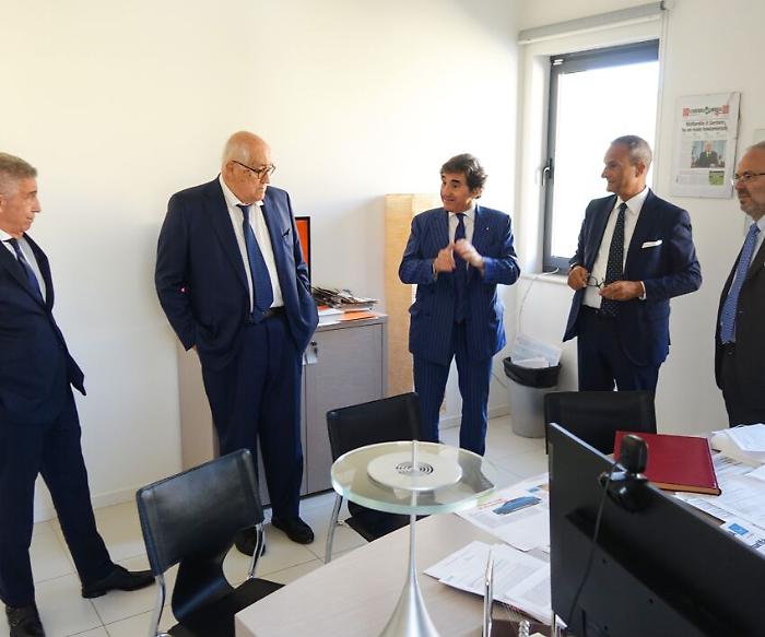 Perugia, le foto della visita di Urbano Cairo alla sede centrale del Corriere dell'Umbria