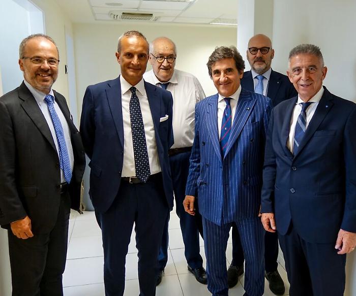 Perugia, le foto della visita di Urbano Cairo alla sede centrale del Corriere dell'Umbria