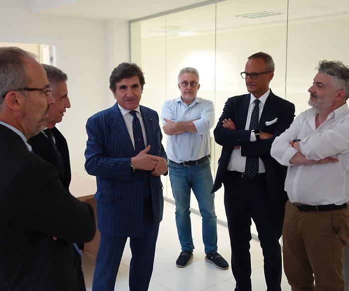 Perugia, le foto della visita di Urbano Cairo alla sede centrale del Corriere dell'Umbria