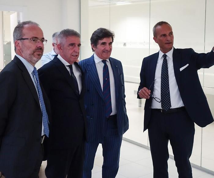Perugia, le foto della visita di Urbano Cairo alla sede centrale del Corriere dell'Umbria
