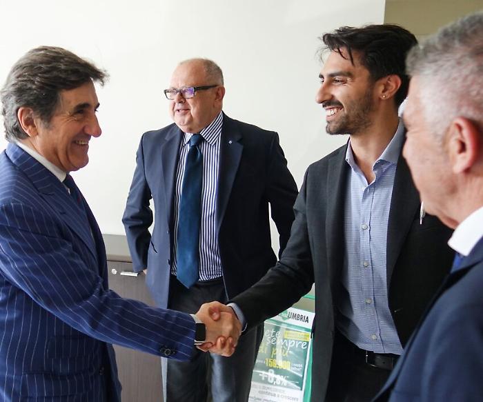 Perugia, le foto della visita di Urbano Cairo alla sede centrale del Corriere dell'Umbria