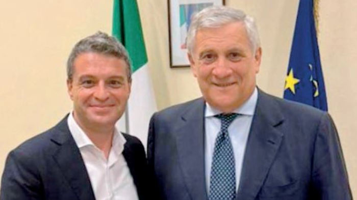 Andrea Fora e Antonio Tajani