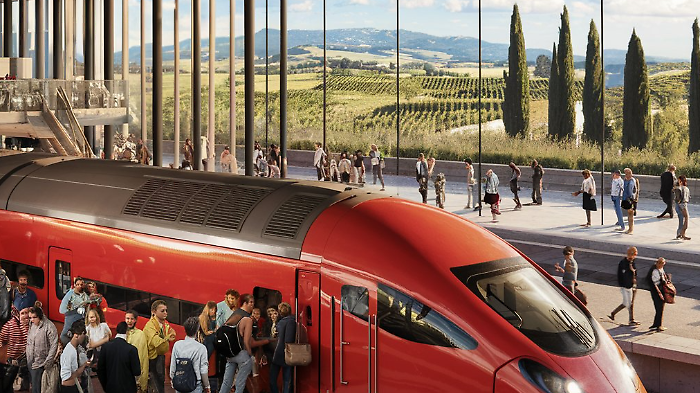 Treni Alta Velocit&agrave;, sar&agrave; davvero cos&igrave; la stazione Medioetruria? Ma &egrave; solo l'immaginazione dell'intelligenza artificiale